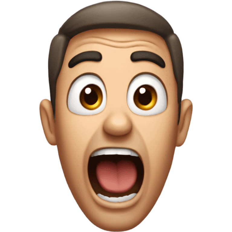 screaming face of surprise emoji