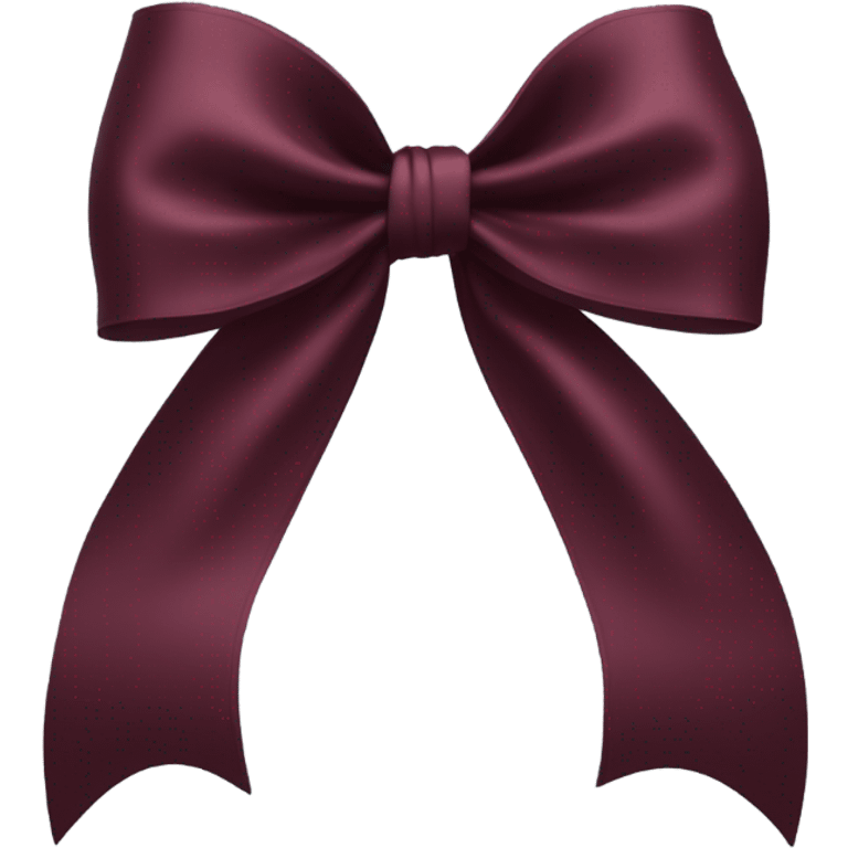 burgandy bow emoji