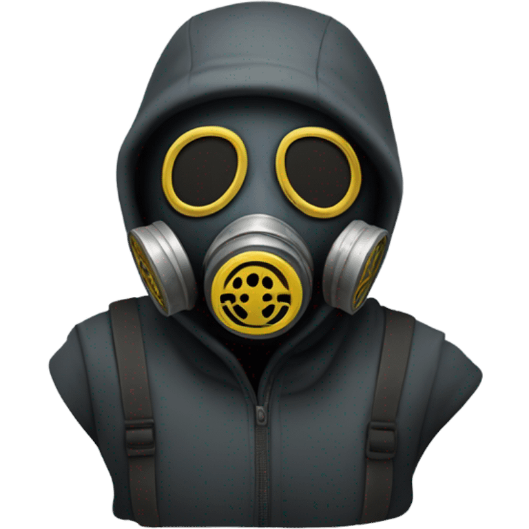 human wear gasmask laugh emoji