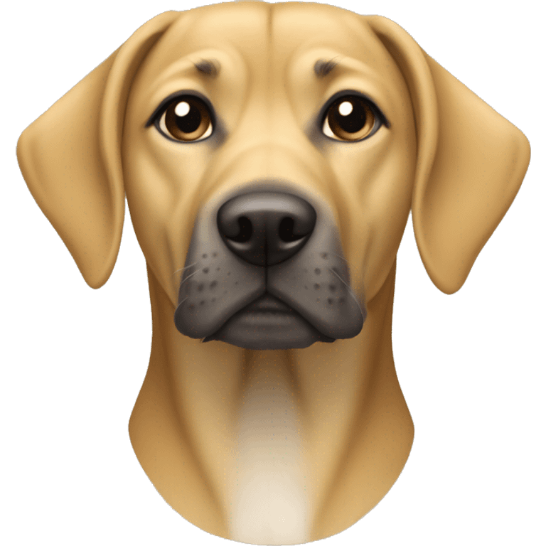 Blonde small mouth cur dog emoji