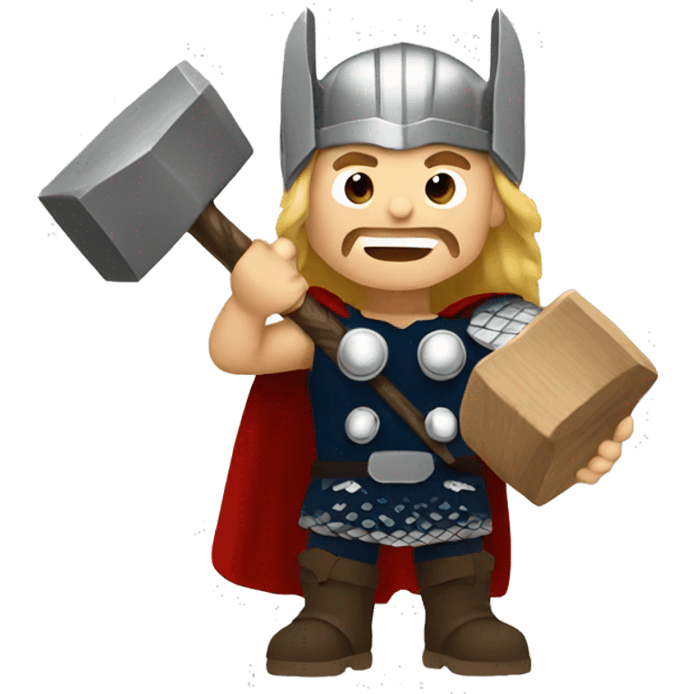 Thor holding a hammer emoji