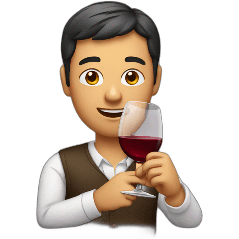 drinking wine emoji