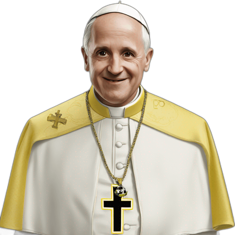 Pope shirt Peñarol soccer emoji