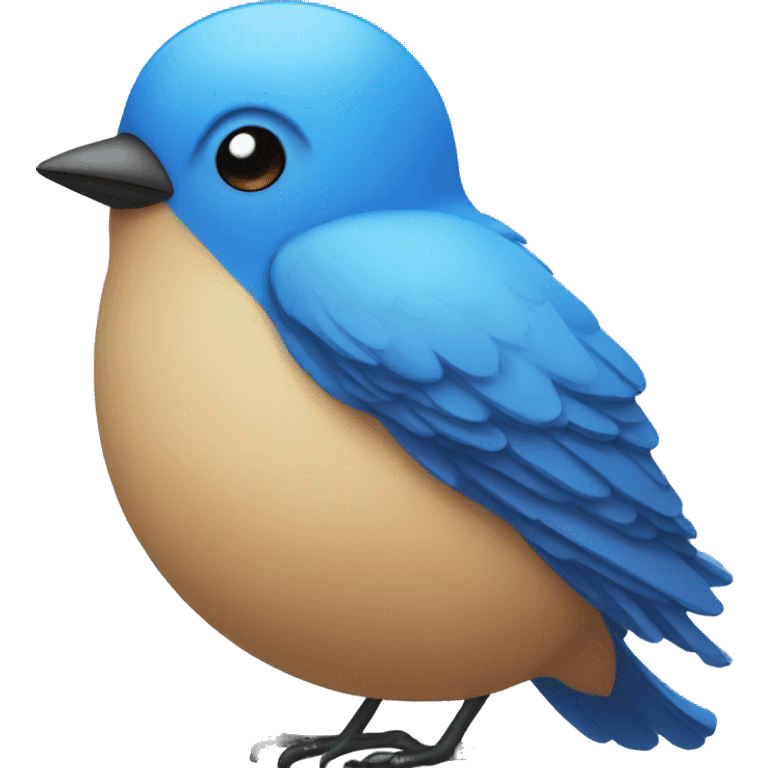 blue bird with text "i Love You" emoji