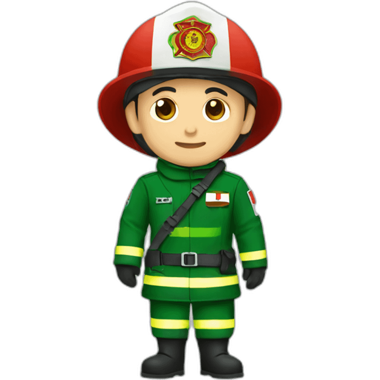 Fireman with Tatarstan flag emoji