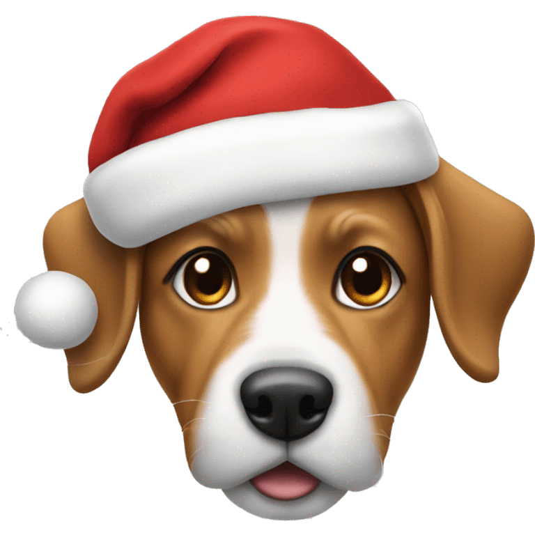 Dog with Santa hat  emoji