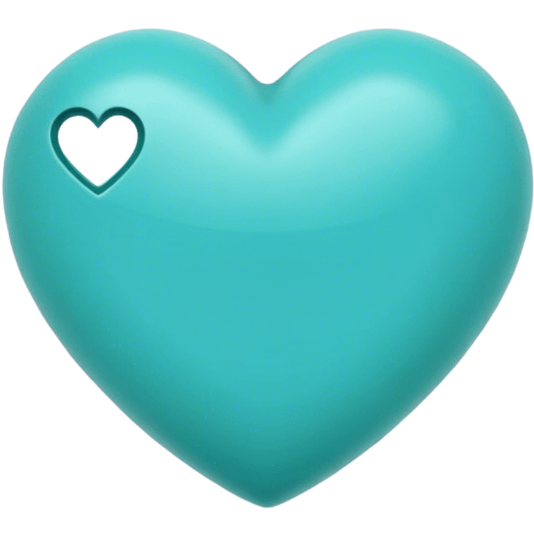 Heart turquoise  emoji