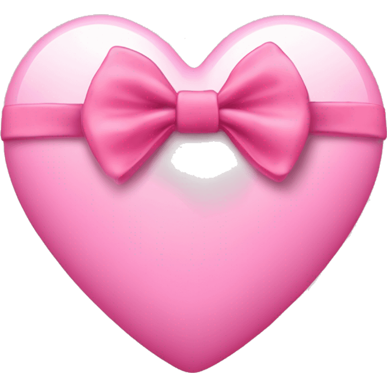 Cuore rosa con fiocco  emoji