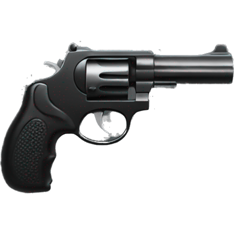 un pistolet noir emoji