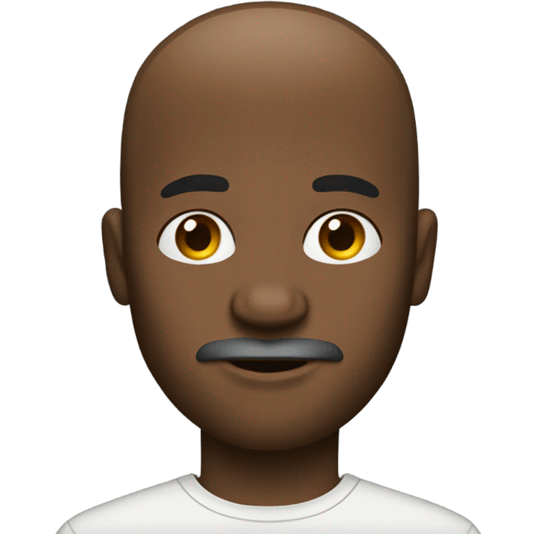 New York black bald guy with  beard emoji