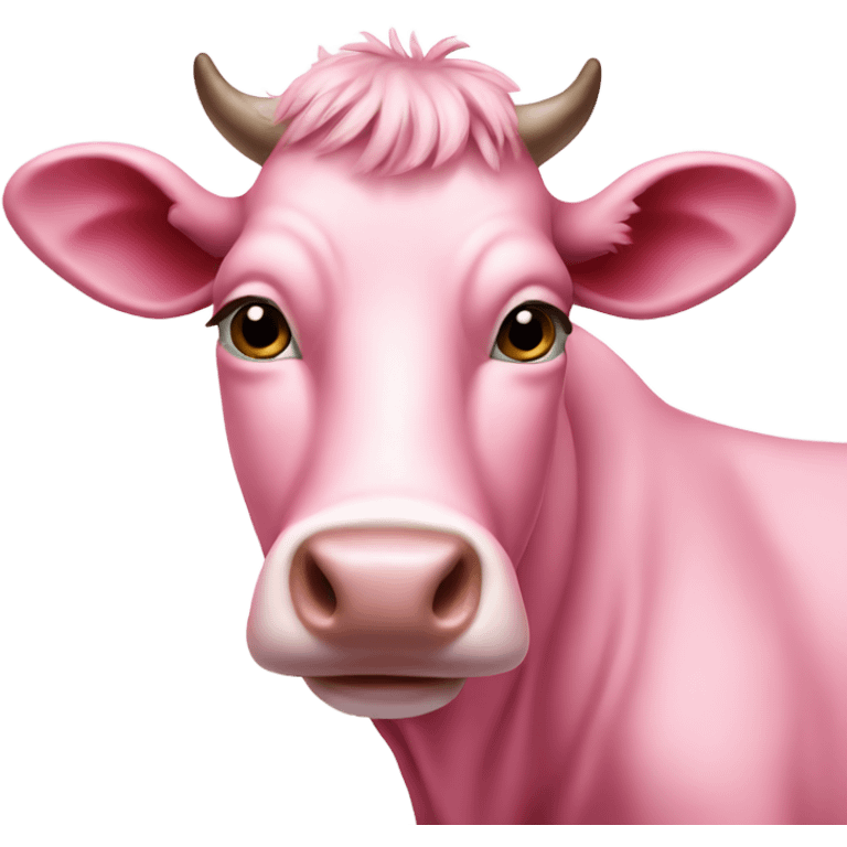 pink cow emoji