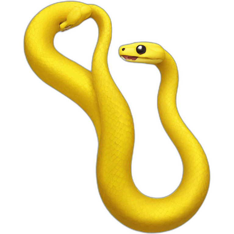 Yellow snake emoji