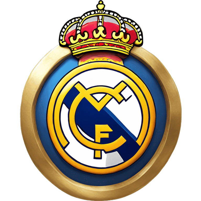 Escudo del Real Madrid en 3d con fondo transparente emoji