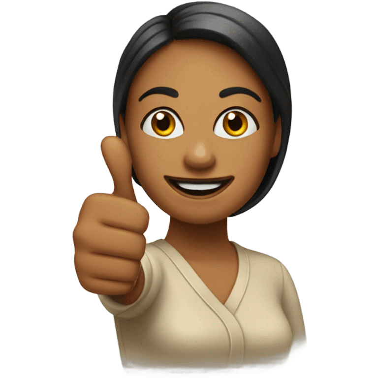 woman thumbs up emoji