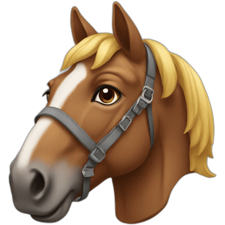 Lachend paard emoji