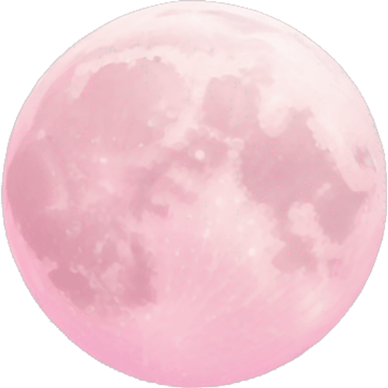 pastel pink moon emoji