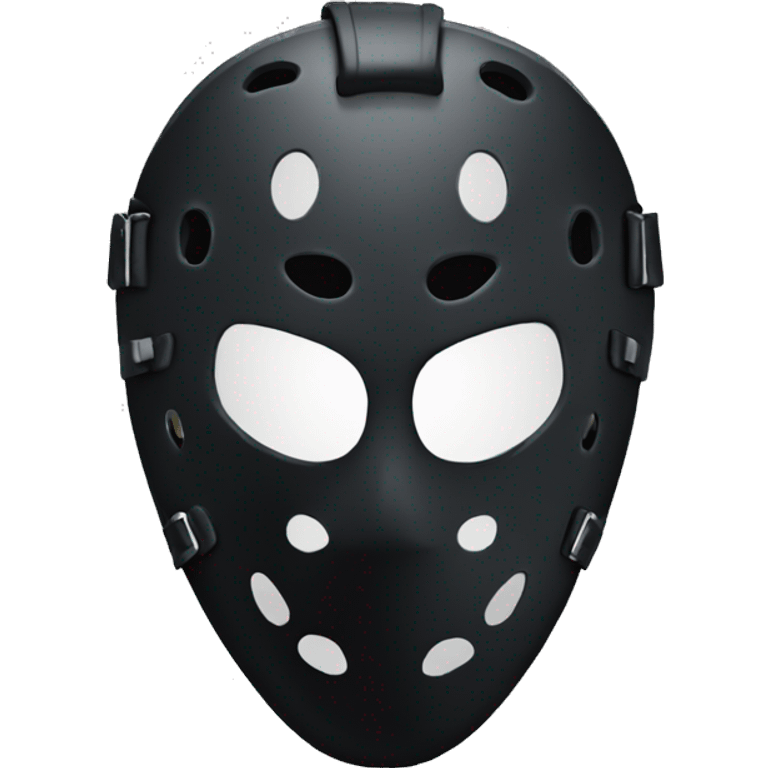 Black hockey mask emoji