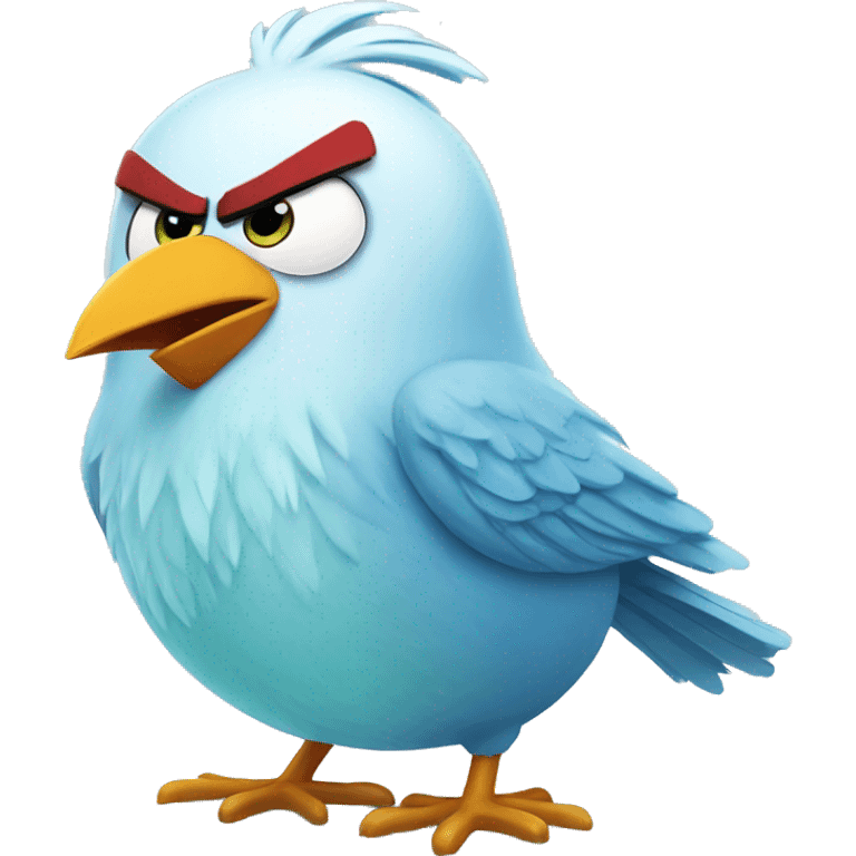 angry birds ice bird emoji