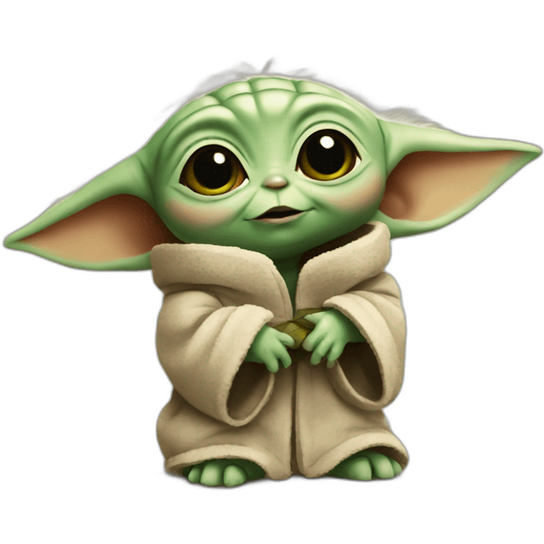 Baby yoda hello emoji