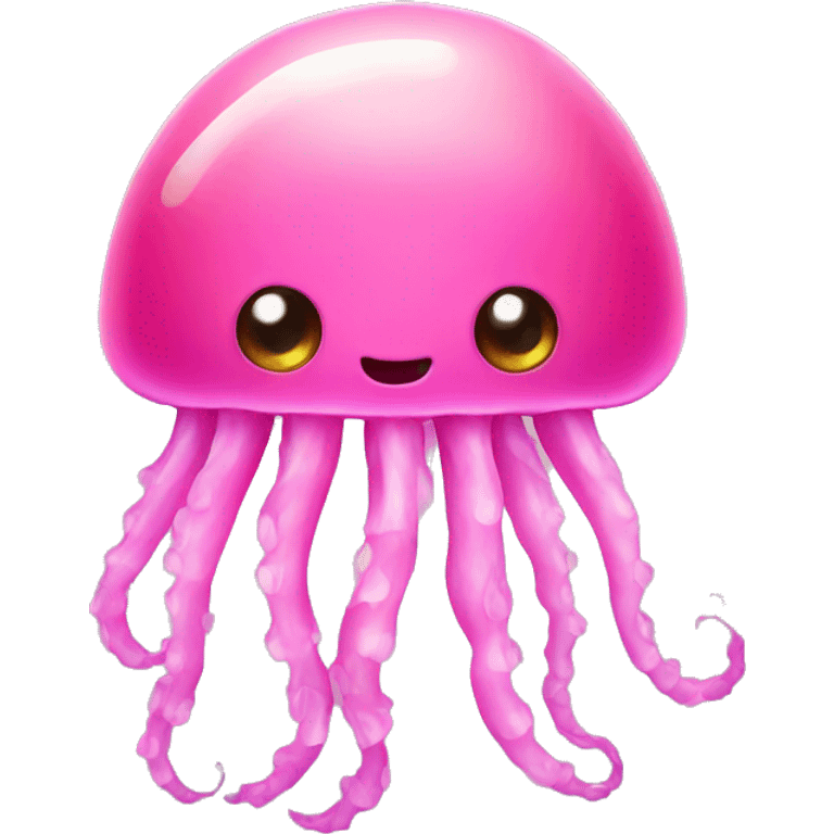 Pink jelly fish emoji