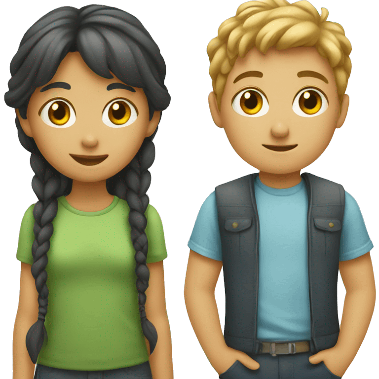 boy and girl emoji