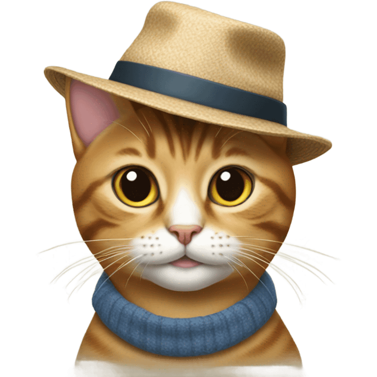 Cat with a hat emoji