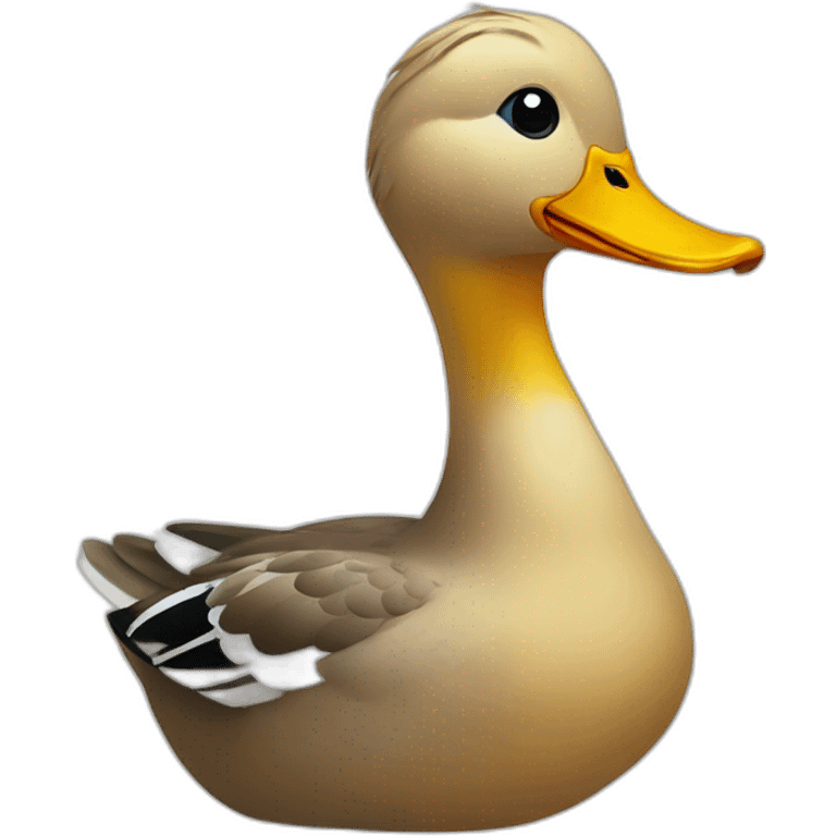 A duck emoji