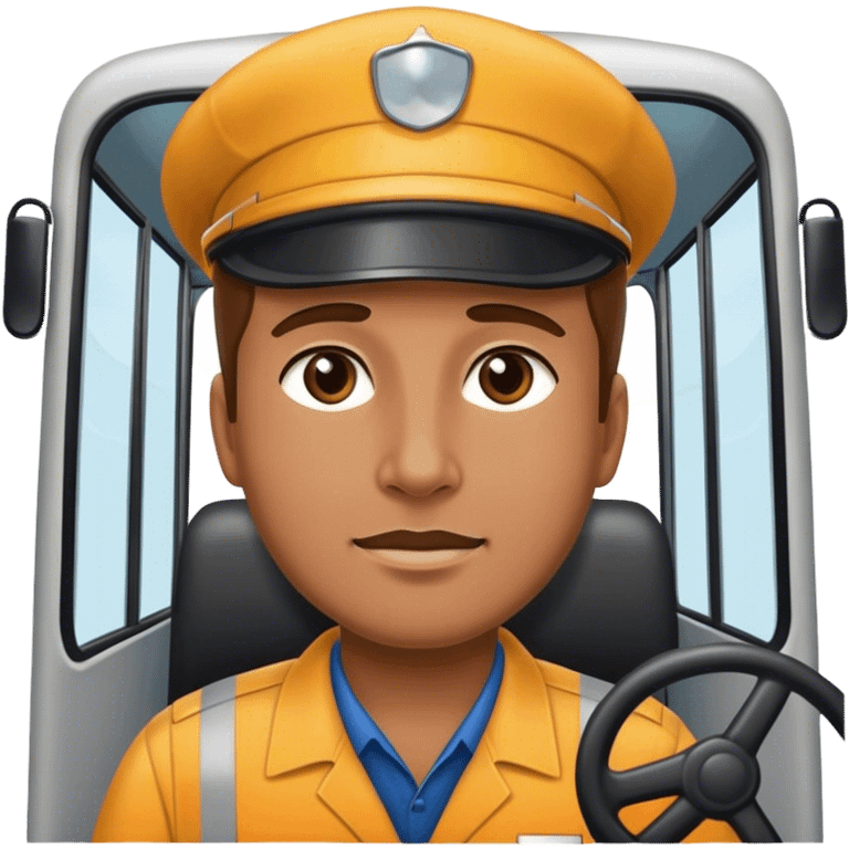 bus driver without hat emoji