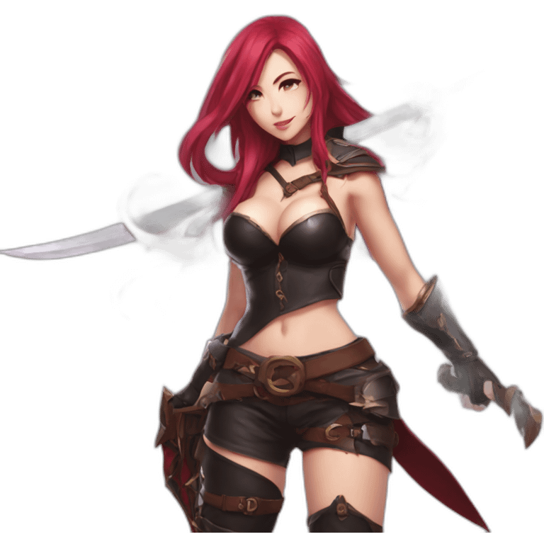 Katarina cosplay sign nsfw sfw emoji