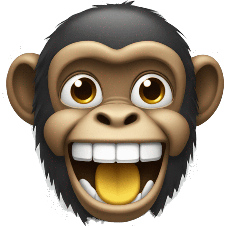 Monkey laughing with tears emoji