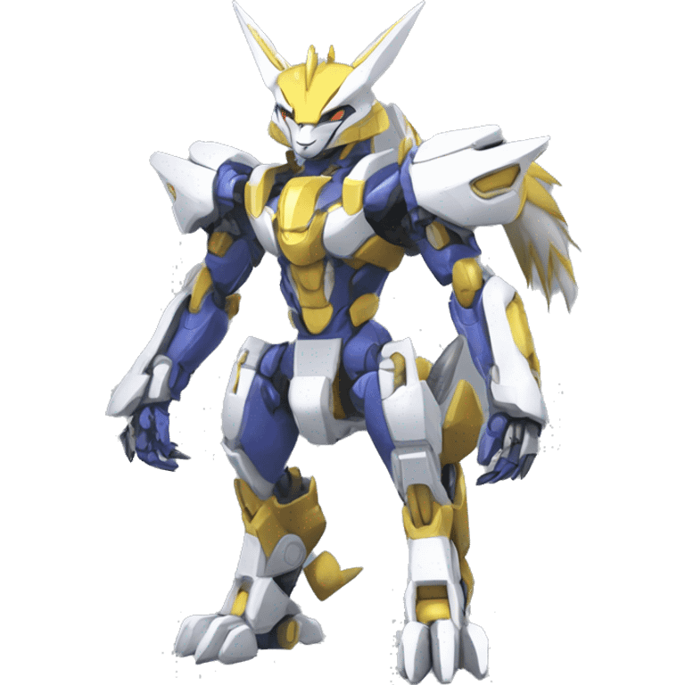 WereGarurumon-Renamon-Medabot-Mecha full body emoji