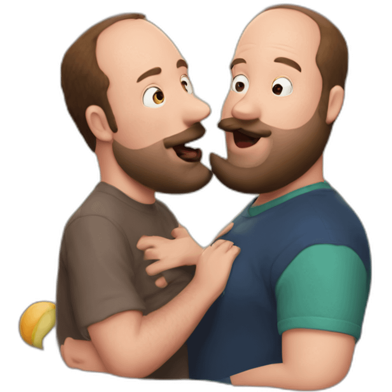 tom segura kissing bert kreischer emoji