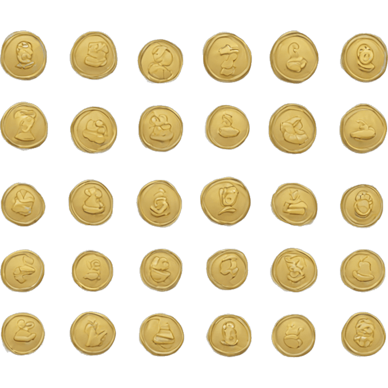 Gold coin S emoji