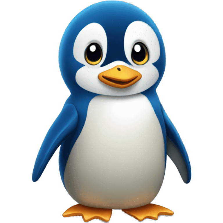 blue pinguin emoji