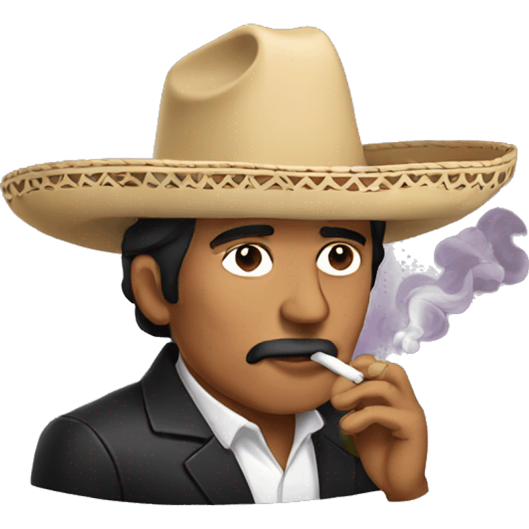 mexican man smoking emoji