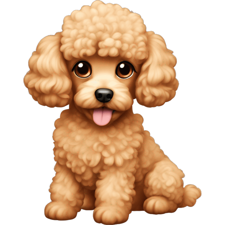 Dog poodle apricot emoji