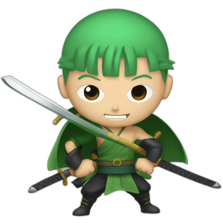 Roronoa Zoro with swords emoji