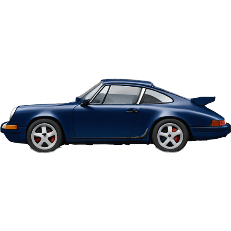 Navy blue Porsche 911 emoji