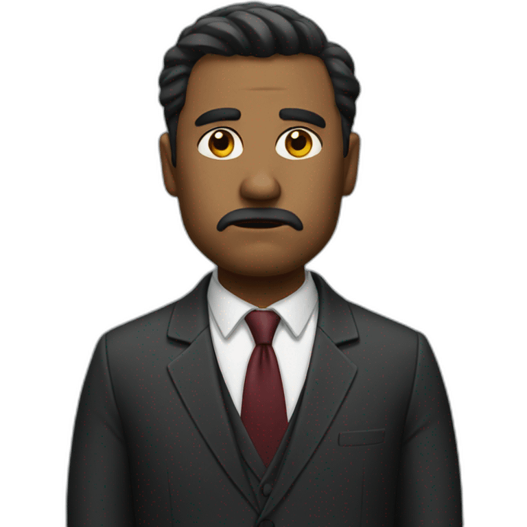 Disappointed lawyer emoji