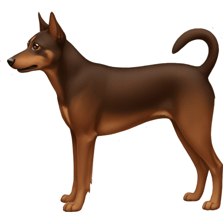 Brown Australian kelpie emoji