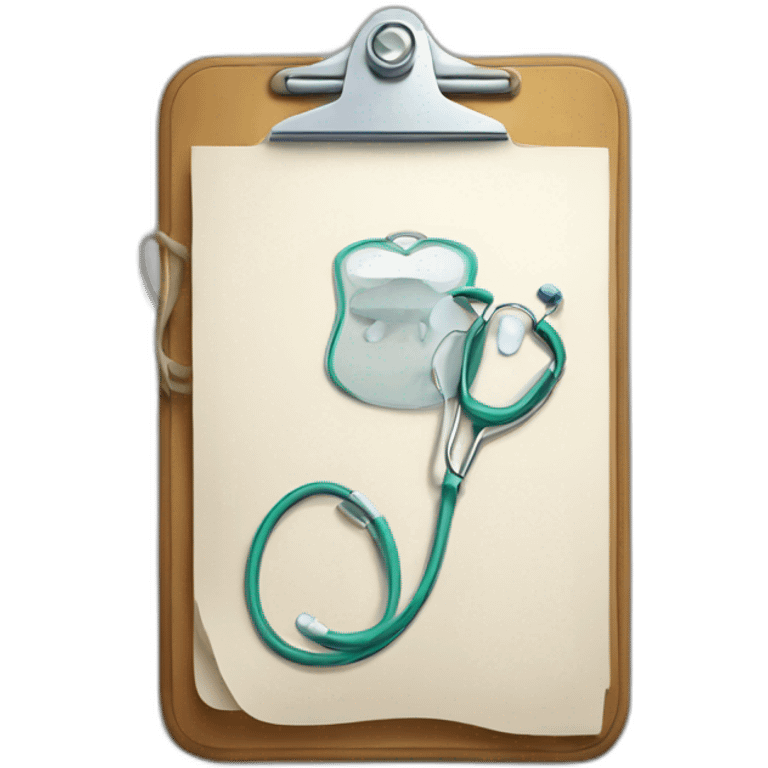 Medical clipboard emoji