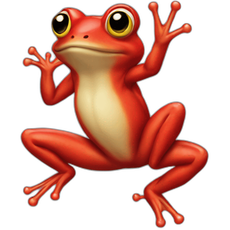 Red frog emoji