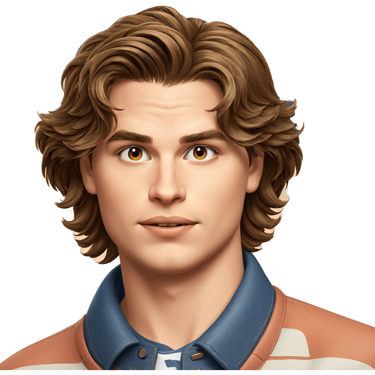 portrait of a brown haired boy emoji