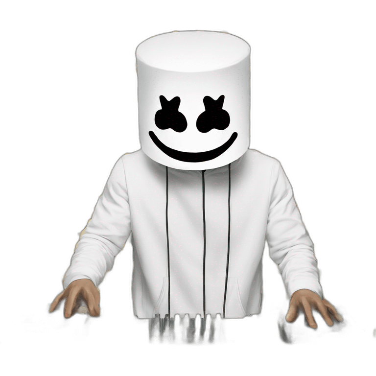 Marshmello DJ playing live emoji