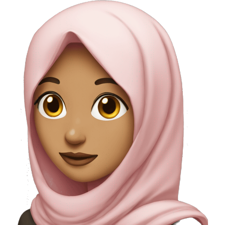 wink hijab girl emoji