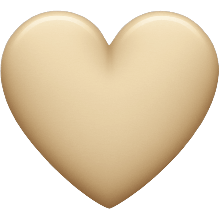 Beige heart  emoji