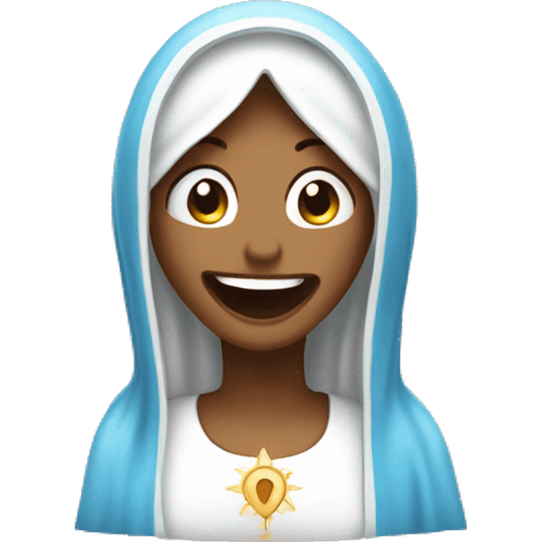 virgin mary laughing emoji