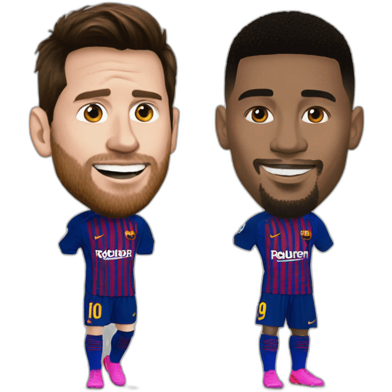 Messi qui bat ronaldo emoji