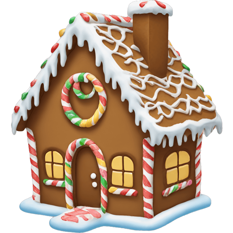 gingerbread house emoji