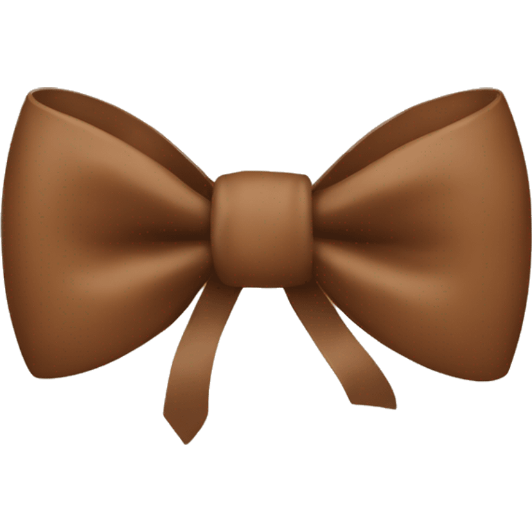 brown bow emoji